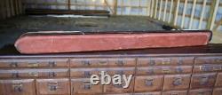 Modèle de bateau en bois de cargo vintage 6 pieds art populaire nautique des Grands Lacs
