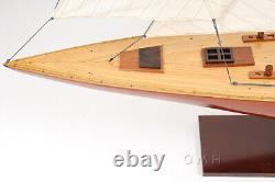 Modèle de bateau en bois de voilier Endeavour de 40 pouces