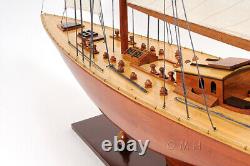Modèle de bateau en bois de voilier Endeavour de 40 pouces