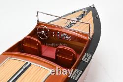 Modèle de bateau en bois fait main Chris Craft Runabout 36