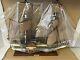 Modèle De Bateau En Bois Sculpté à La Main De L'artisanat Traditionnel Espagnol, Nouveau 1860 Usa 28 X 22
