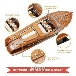 Modèle de bateau en bois vintage Riva Aquarama Speed Boat 116