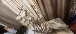 Modèle de bateau en bois vintage voilier clipper décor nautique. Très grand