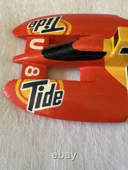 Modèle de bateau hydro vintage U 8 Savon à lessive Tide peint à la main par Brian Anderson