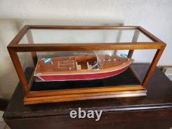 Modèle de bateau jouet rare en cèdre Muskoka, entièrement assemblé, complet avec boîte d’origine