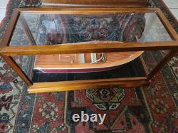 Modèle de bateau jouet rare en cèdre Muskoka, entièrement assemblé, complet avec boîte d’origine