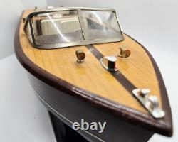 Modèle de bateau rapide en bois de style vintage Chris Craft - Décoration nautique