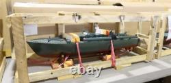 Modèle de bateau torpilleur Elco PT 109 de la marine américaine, en bois / métal, pré-construit à la main, 26