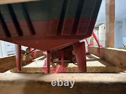 Modèle de bateau torpilleur Elco PT 109 de la marine américaine, en bois / métal, pré-construit à la main, 26
