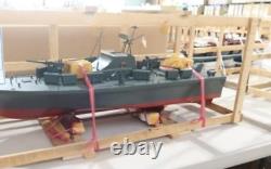 Modèle de bateau-torpilleur rapide PTF de l'US Navy, en bois / métal pré-assemblé à la main, 40 122