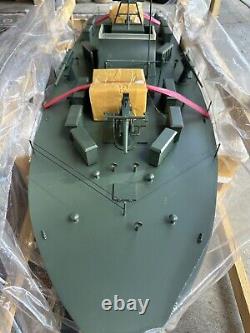 Modèle de bateau-torpilleur rapide PTF de l'US Navy, en bois / métal pré-assemblé à la main, 40 122
