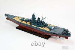 Modèle de cuirassé japonais Musashi 40 ? Modèle de navire, neuf, bois / métal 1250