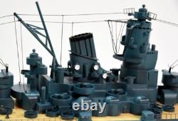 Modèle de cuirassé japonais Musashi 40 ? Modèle de navire, neuf, bois / métal 1250