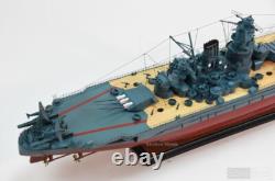 Modèle de cuirassé japonais Musashi 40 ? Modèle de navire, neuf, bois / métal 1250