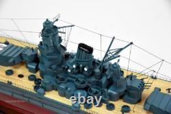 Modèle de cuirassé japonais Musashi 40 ? Modèle de navire, neuf, bois / métal 1250