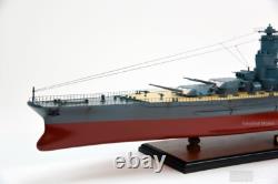 Modèle de cuirassé japonais Musashi 40 ? Modèle de navire, neuf, bois / métal 1250