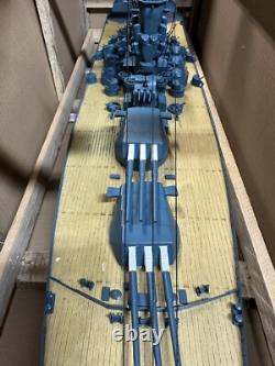 Modèle de cuirassé japonais Musashi 40 ? Modèle de navire, neuf, bois / métal 1250