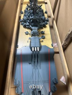 Modèle de cuirassé japonais Musashi 40 ? Modèle de navire, neuf, bois / métal 1250