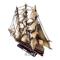 Modèle de grand navire en bois Cutty Sark vintage de la marine à voile, baleinier, pirate, côtier de mer.
