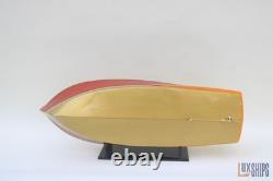 Modèle de hors-bord en bois Chris-Craft Cobra 1955, modèle 37, entièrement assemblé