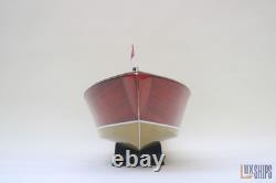 Modèle de hors-bord en bois Chris-Craft Cobra 1955, modèle 37, entièrement assemblé