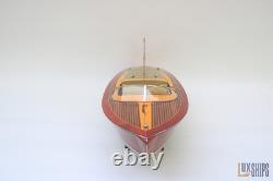 Modèle de hors-bord en bois Chris-Craft Cobra 1955, modèle 37, entièrement assemblé