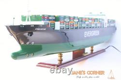 Modèle de navire 39,4 EVERGREEN avec lumière 103 cm Modèle de cargo Meilleure qualité