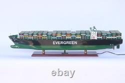 Modèle de navire 39,4 EVERGREEN avec lumière 103 cm Modèle de cargo Meilleure qualité
