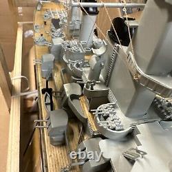 Modèle de navire USS MISSOURI BB-63, cuirassé, 40 pouces de long, préconstruit en bois / métal