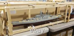 Modèle de navire USS MISSOURI BB-63, cuirassé, 40 pouces de long, préconstruit en bois / métal