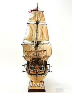 Modèle de navire à voiles HMS Bellona Tall 42 - Modèle de navire en bois fabriqué à la main de la Royal Navy