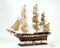 Modèle de navire à voiles USS Essex Tall de 1799, modèle de navire en bois fabriqué à la main, 32 pouces de longueur