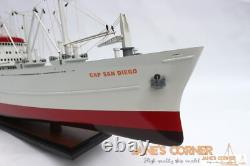 Modèle de navire cargo CAP SAN DIEGO 39,4 cm 100 cm Modèle de bateau en bois Haute qualité
