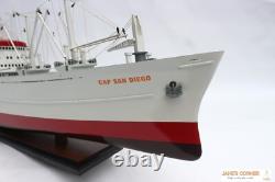 Modèle de navire cargo CAP SAN DIEGO 39,4 cm 100 cm Modèle de bateau en bois Haute qualité