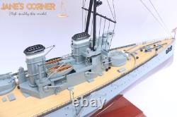 Modèle de navire de guerre HMS INVINCIBLE 1907 (WWI) 40,2 Modèle de bateau haute qualité