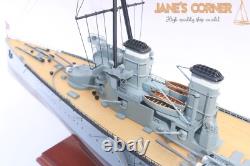 Modèle de navire de guerre HMS INVINCIBLE 1907 (WWI) 40,2 Modèle de bateau haute qualité
