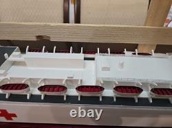 Modèle de navire en bois fait main de l'hôpital USNS Comfort, NOUVEAU 36 X 5 X 7
