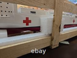 Modèle de navire en bois fait main de l'hôpital USNS Comfort, NOUVEAU 36 X 5 X 7