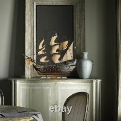 Modèle de navire pirate en noyer antique perle noire 20,5 pour les collectionneurs