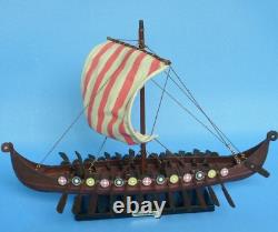 Modèle de navire viking à 14 longs navires Drakkar, bateaux de guerre scandinaves, décoration nautique