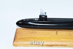 Modèle de sous-marin SSBN-728 USS Florida (coque noire), acajou, marine, 20 pouces, Ohio