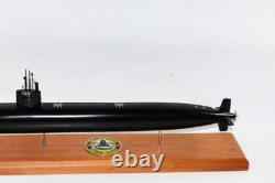 Modèle de sous-marin USS Louisville SSN-724 FLT II, Marine, Acajou, 20 pouces, Classe LA