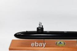 Modèle de sous-marin USS Louisville SSN-724 FLT II, Marine, Acajou, 20 pouces, Classe LA