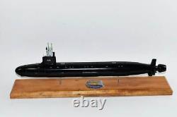 Modèle de sous-marin USS New Hampshire (SSN-778), Marine américaine, Modèle à l'échelle 1:20, Acajou