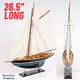 Modèle De Voilier Pen Duick En Bois Peint Bateau à Voile Yacht Modèle Décoration Nautique