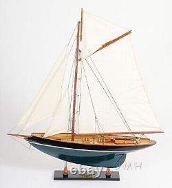 Modèle de voilier Pen Duick en bois peint Bateau à voile Yacht Modèle Décoration nautique