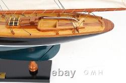 Modèle de voilier Pen Duick en bois peint Bateau à voile Yacht Modèle Décoration nautique