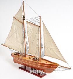 Modèle de voilier américain en bois de 33 pouces - Réplique de bateau neuf