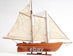 Modèle de voilier américain en bois de 33 pouces - Réplique de bateau neuf
