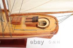 Modèle de voilier américain en bois de 33 pouces - Réplique de bateau neuf